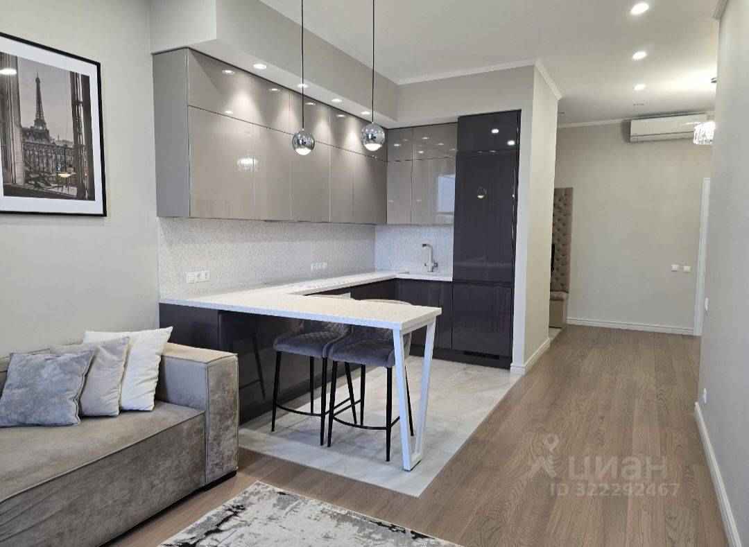 1-комнатная квартира, 57,6 м² — фотография 3
