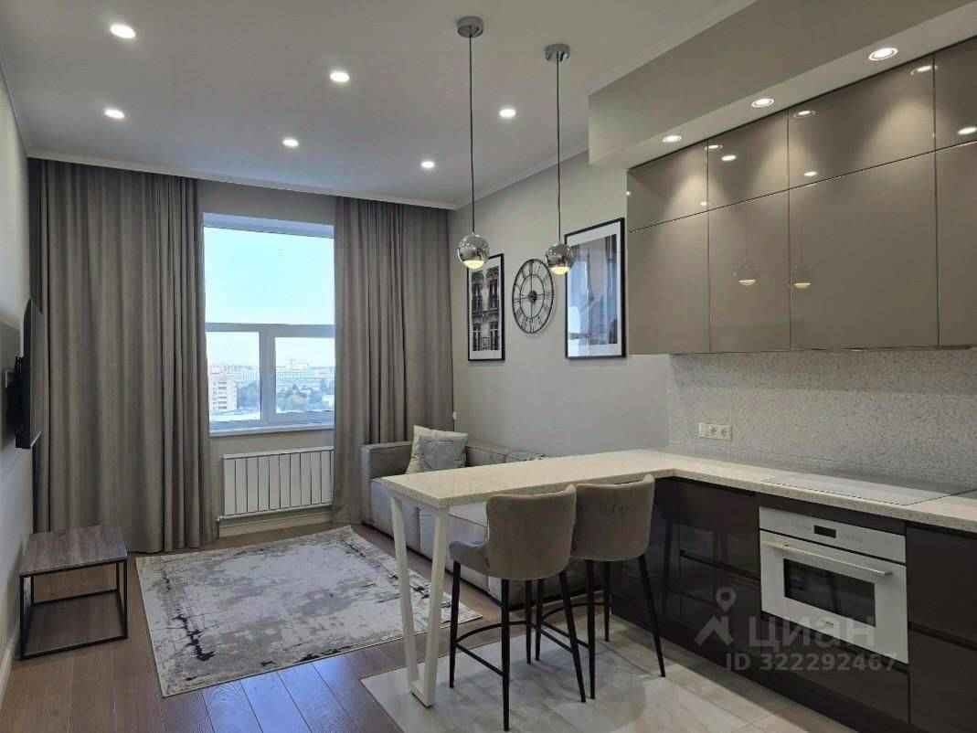1-комнатная квартира, 57,6 м²