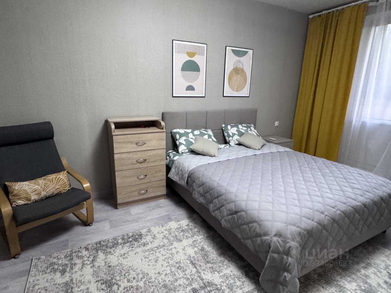 1-комнатная квартира, 38 м²