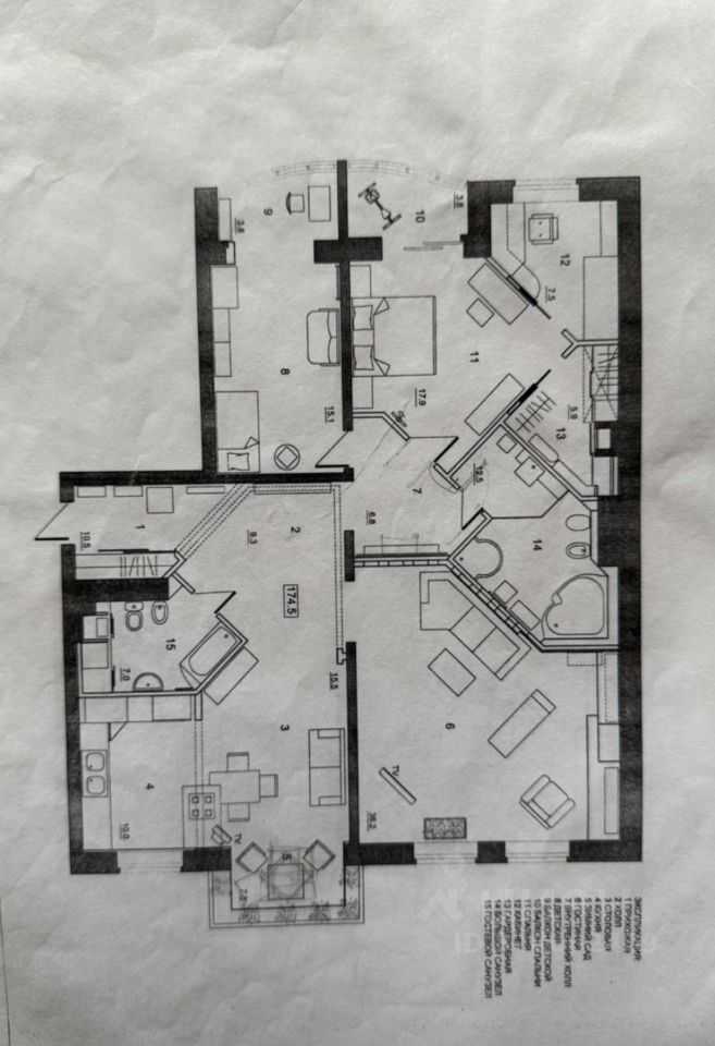 3-комнатная квартира, 170 м² — фотография 2