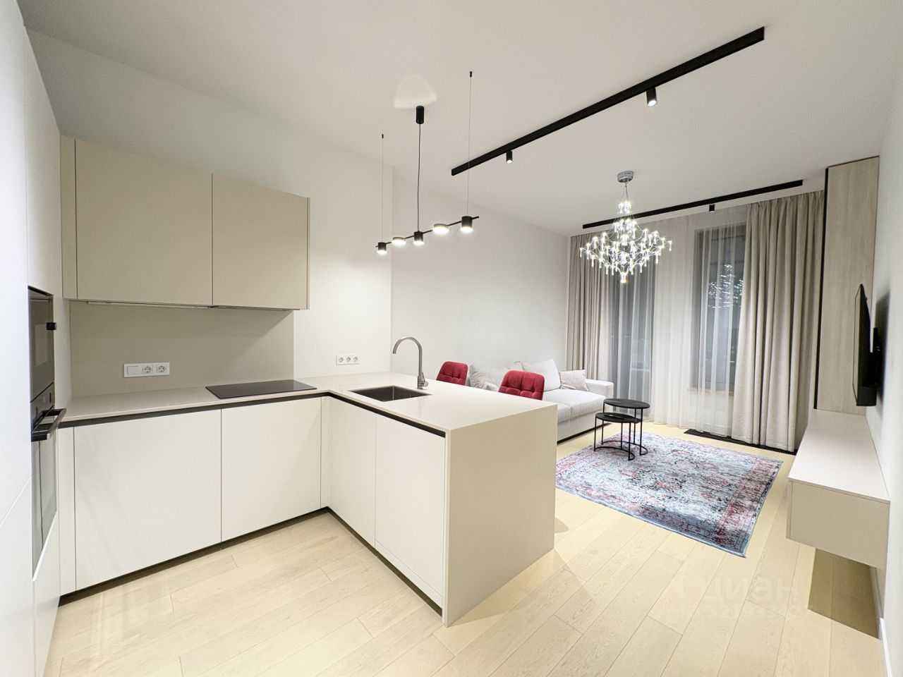 1-комнатная квартира, 58 м²
