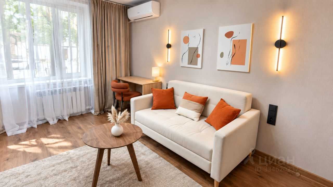 1-комнатная квартира, 33 м²