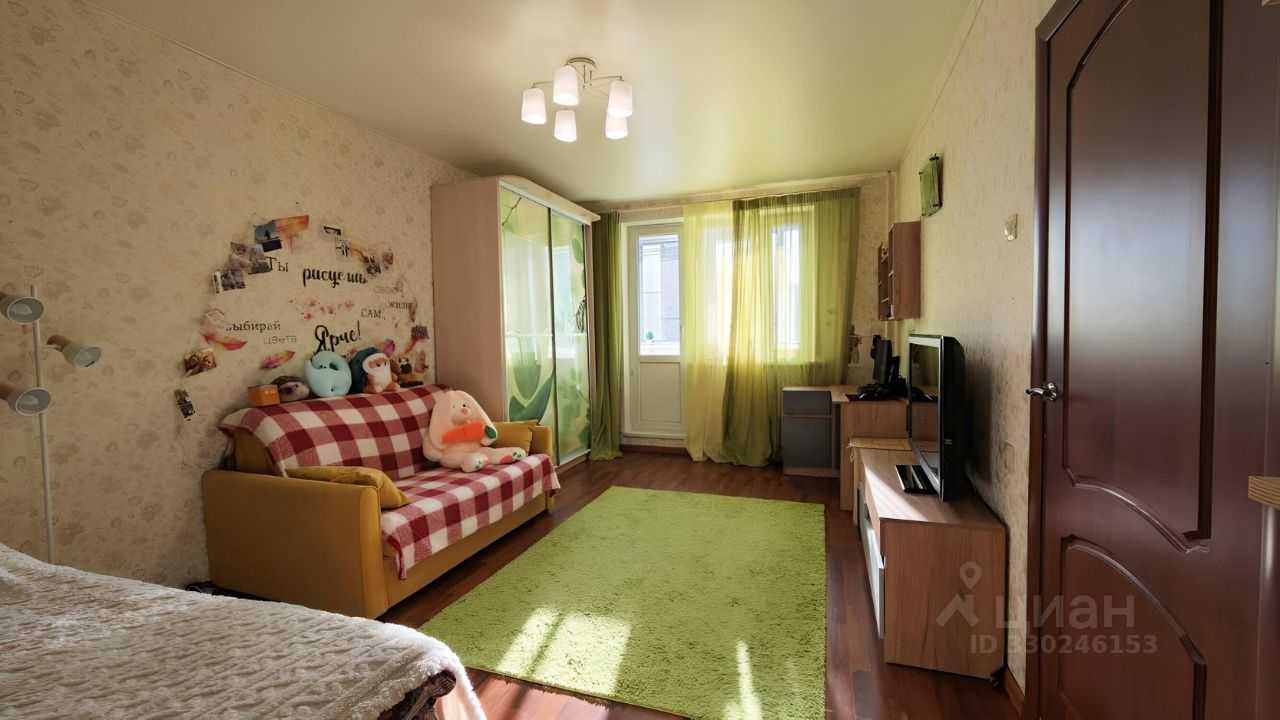 1-комнатная квартира, 37,6 м²