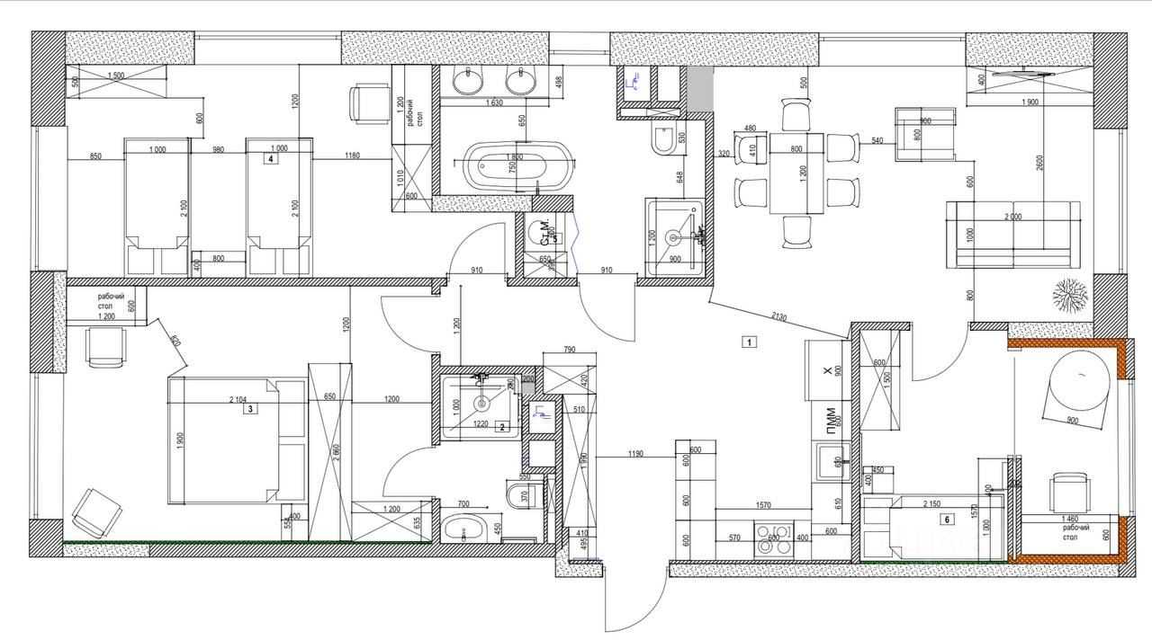 4-комнатная квартира, 120 м² — фотография 2