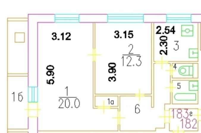 2-комнатная квартира, 48,8 м²