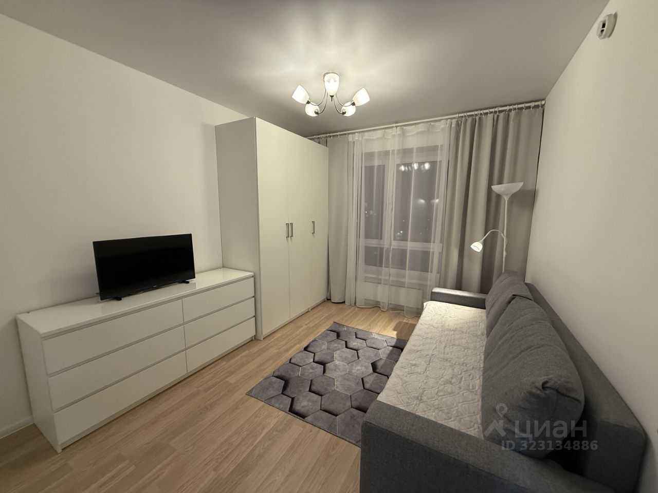 1-комнатная квартира, 38 м²