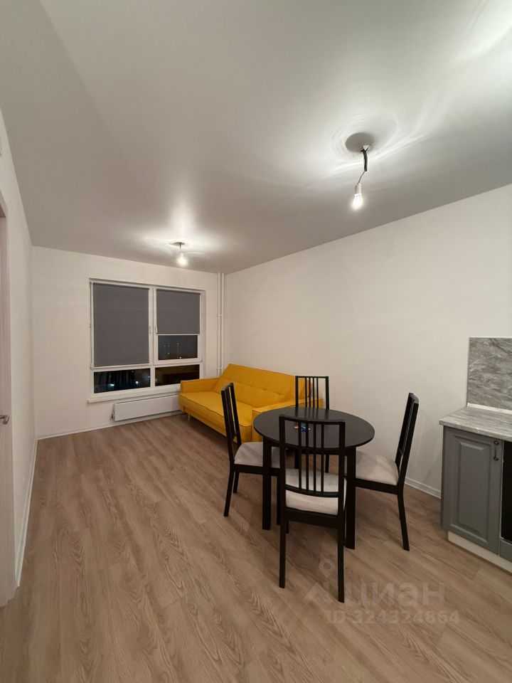 1-комнатная квартира, 34,1 м²