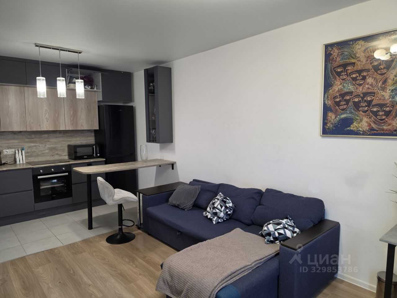 1-комнатная квартира, 44,1 м² — фотография 3