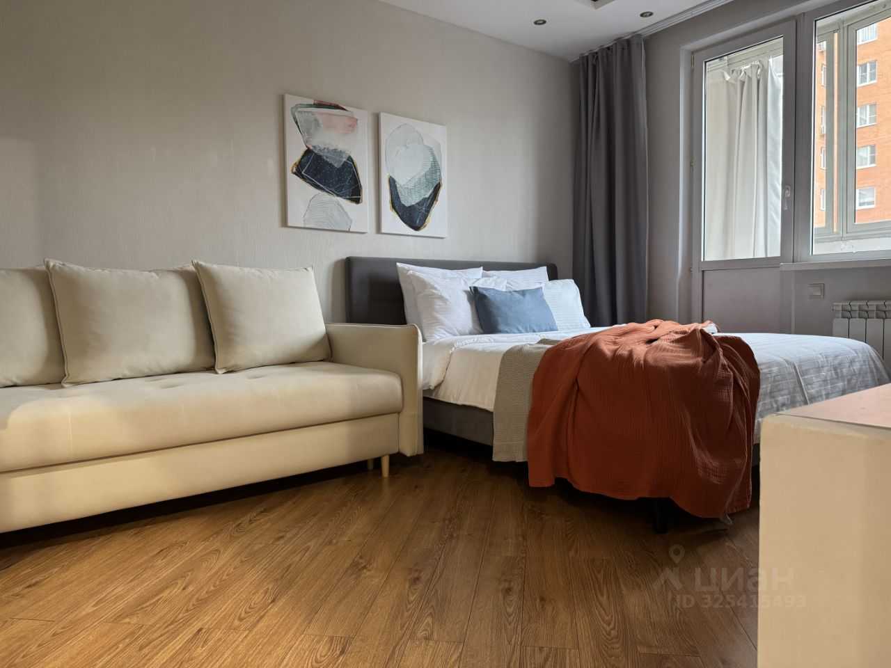 1-комнатная квартира, 38 м²