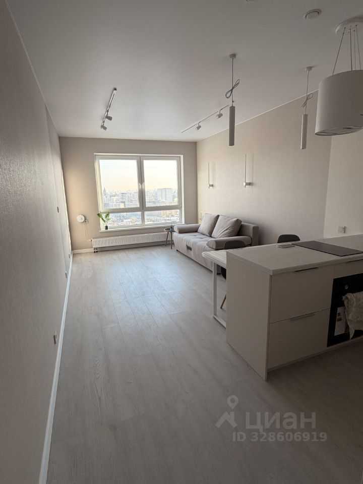 1-комнатная квартира, 33,4 м²