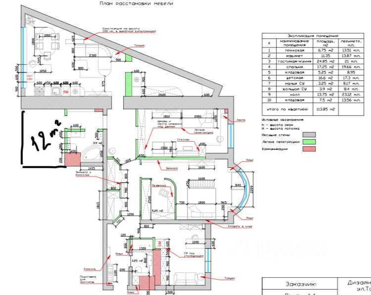 5-комнатная квартира, 125 м²