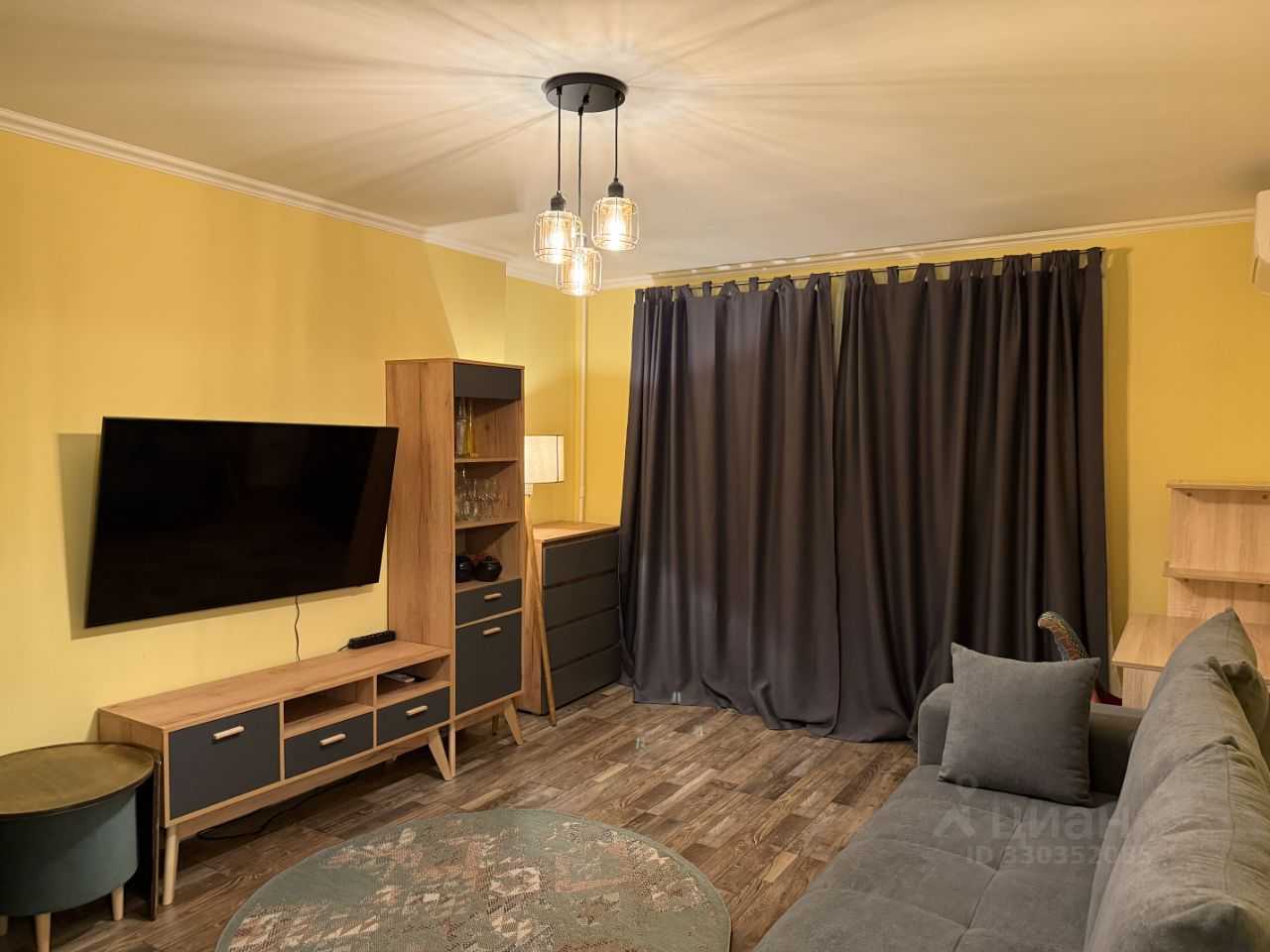 1-комнатная квартира, 33,3 м²