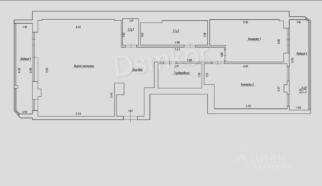 3-комнатная квартира, 130 м² — фотография 2