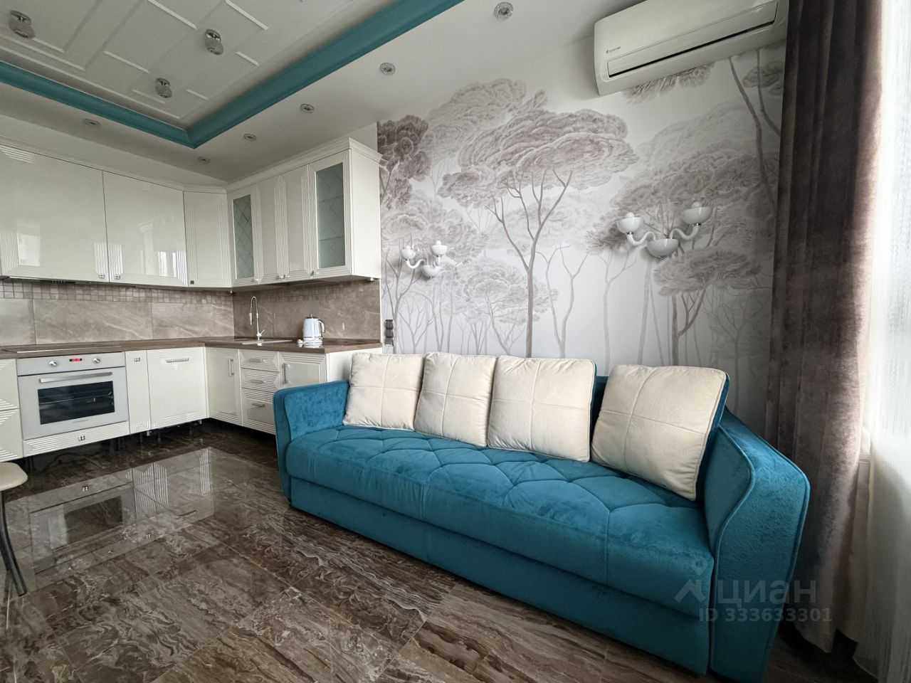 1-комнатная квартира, 44 м²