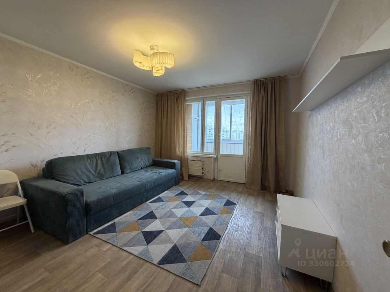 1-комнатная квартира, 35 м²