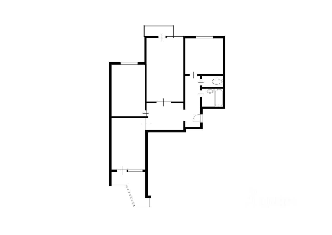 3-комнатная квартира, 75,3 м²