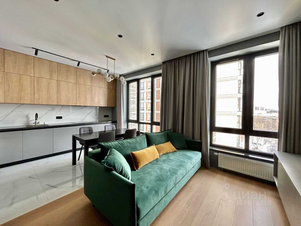 2-комнатная квартира, 68 м²