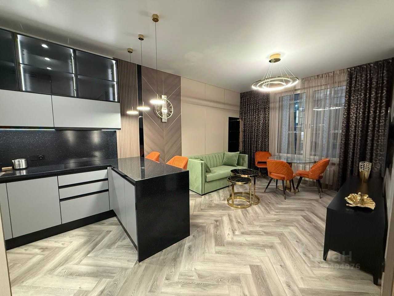 1-комнатная квартира, 43,8 м²