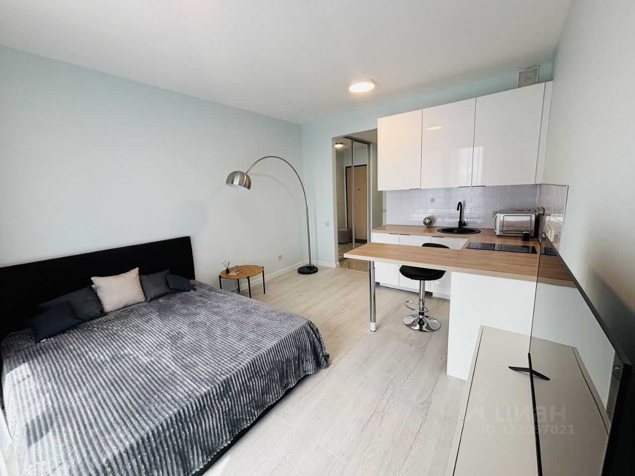 1-комнатная квартира, 23,3 м²