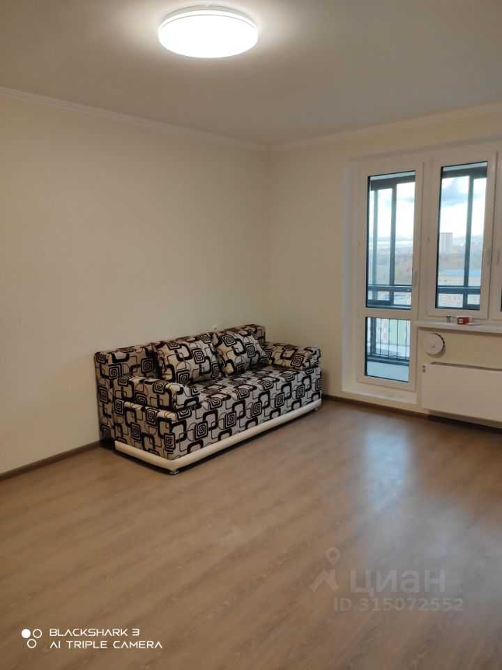 1-комнатная квартира, 38 м²