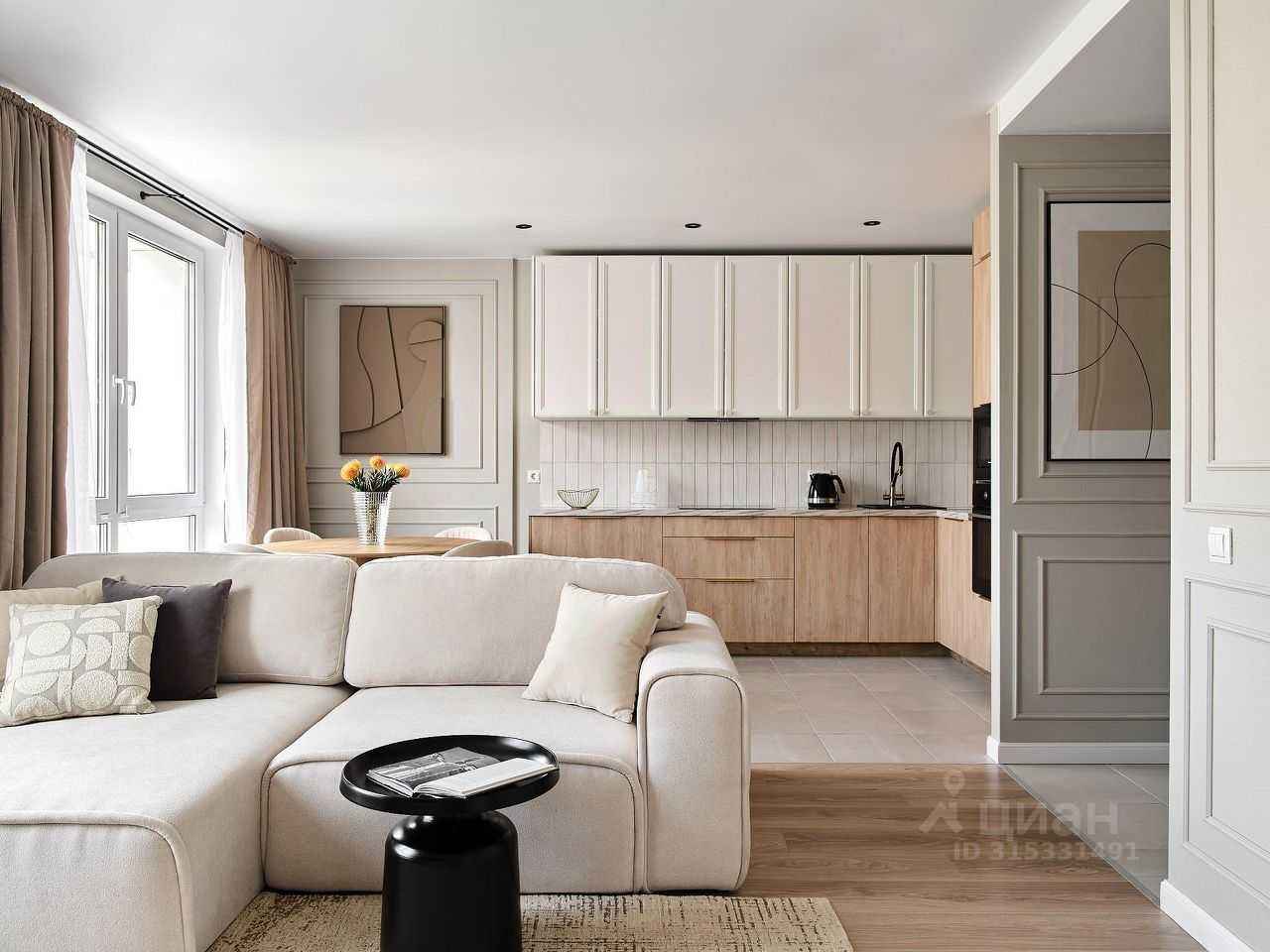 2-комнатная квартира, 57 м² — фотография 3