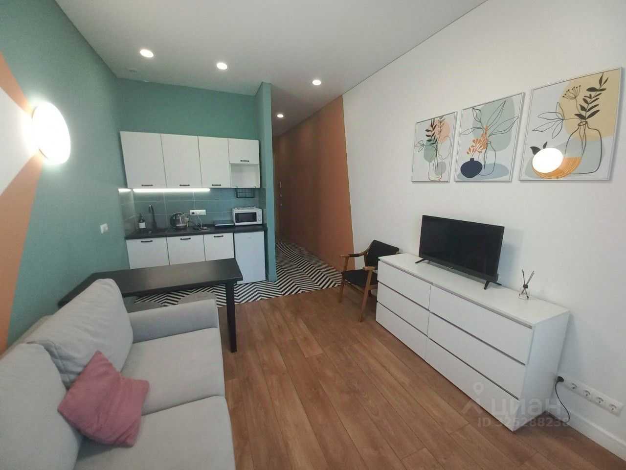 1-комнатная квартира, 23,3 м² — фотография 2