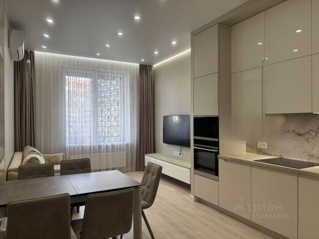1-комнатная квартира, 48,2 м²