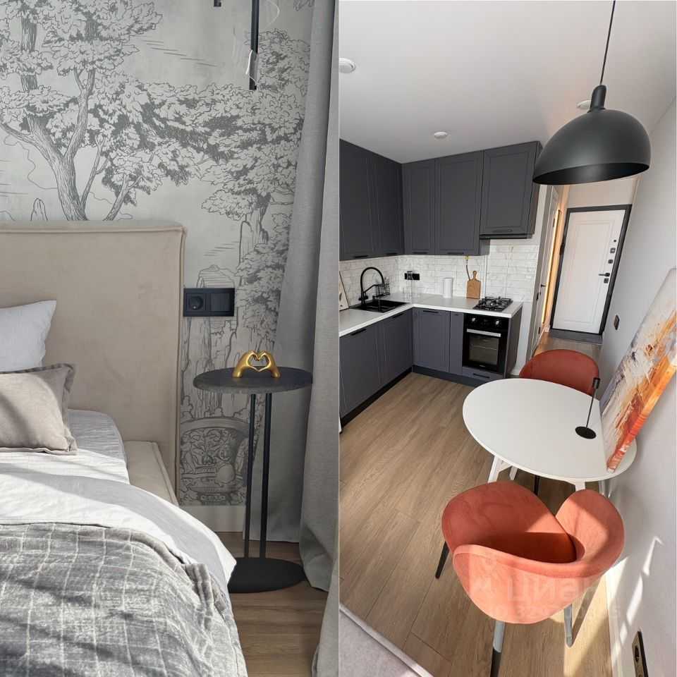 1-комнатная квартира, 34,5 м²