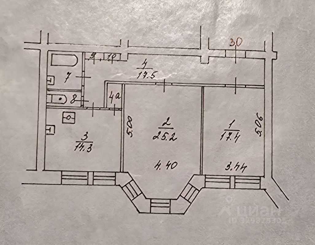 2-комнатная квартира, 86 м² — фотография 2