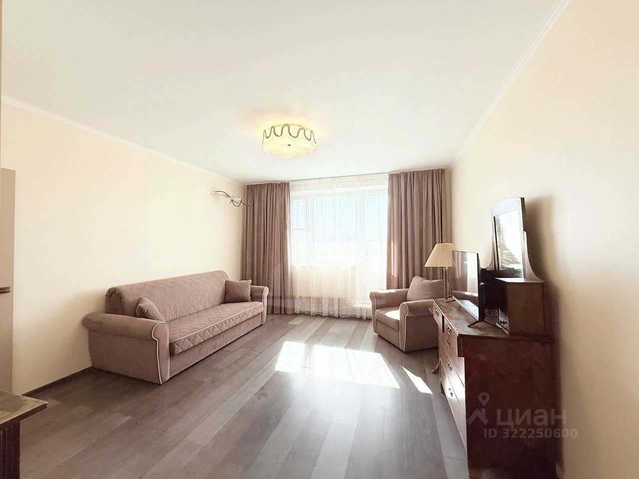 1-комнатная квартира, 43 м²