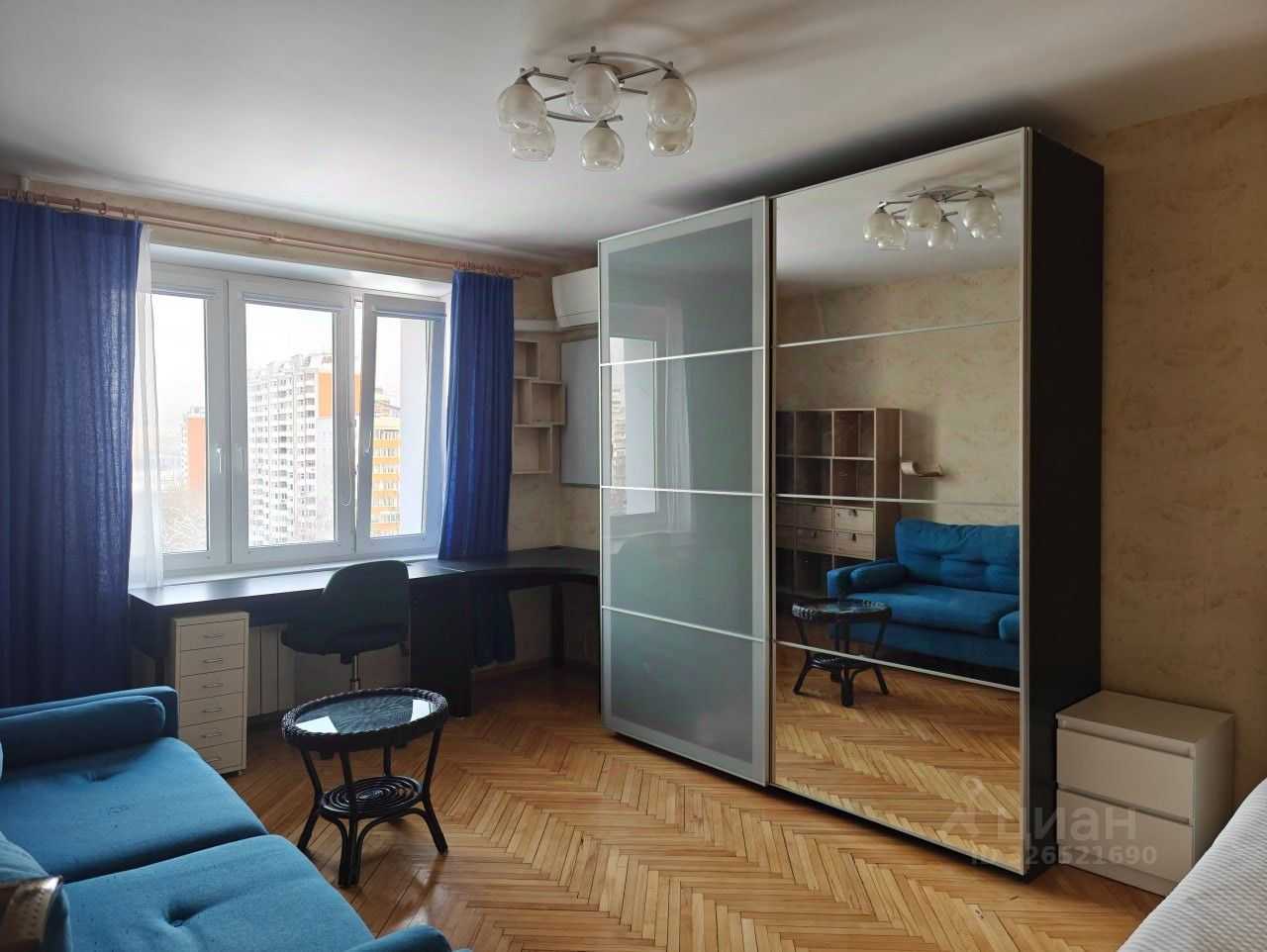 1-комнатная квартира, 35 м²