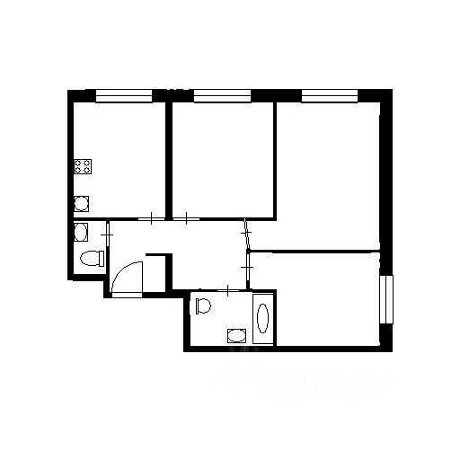 3-комнатная квартира, 73 м² — фотография 3