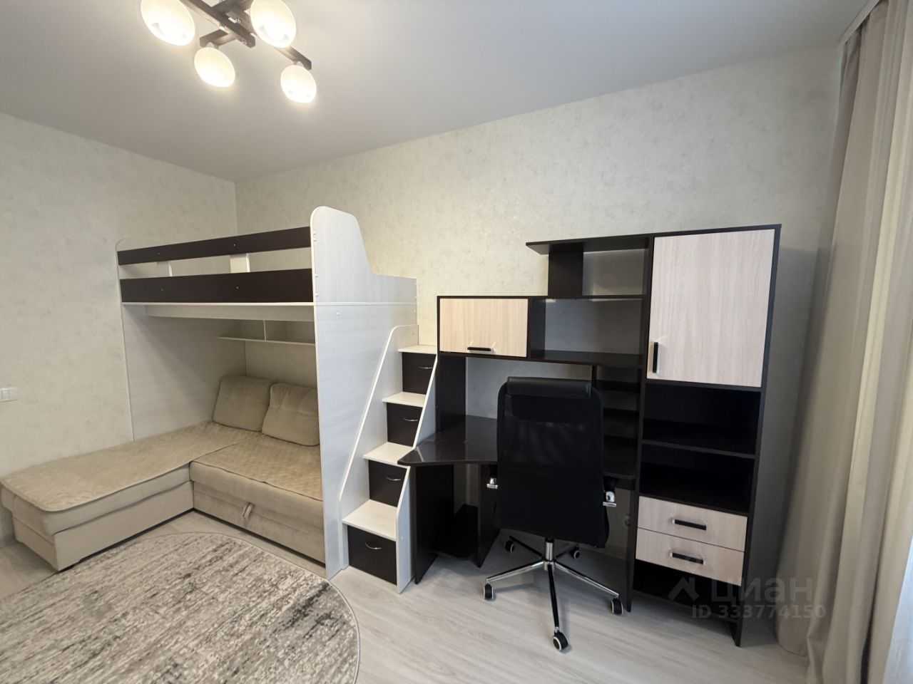 1-комнатная квартира, 33,3 м² — фотография 2