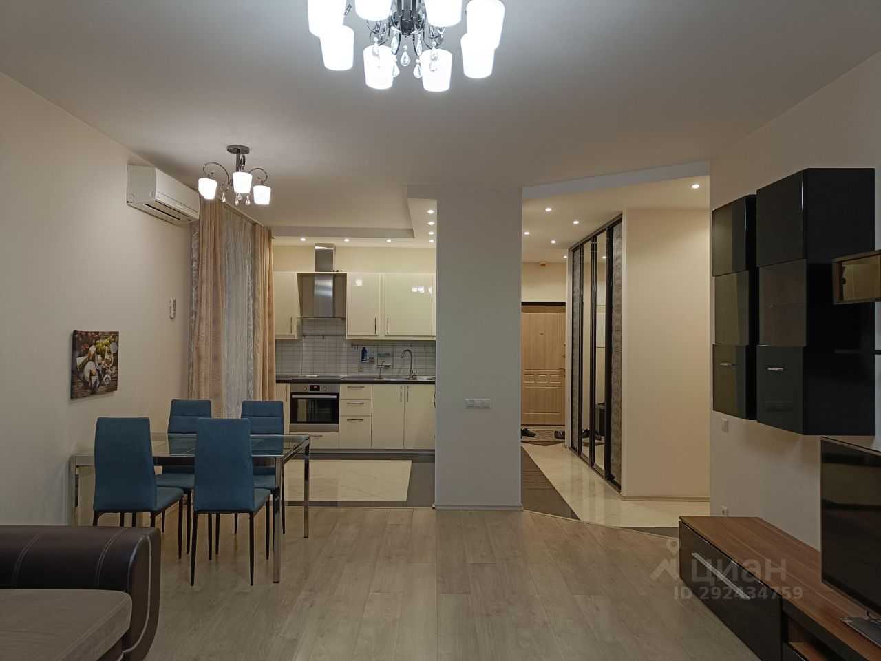 3-комнатная квартира, 92 м²