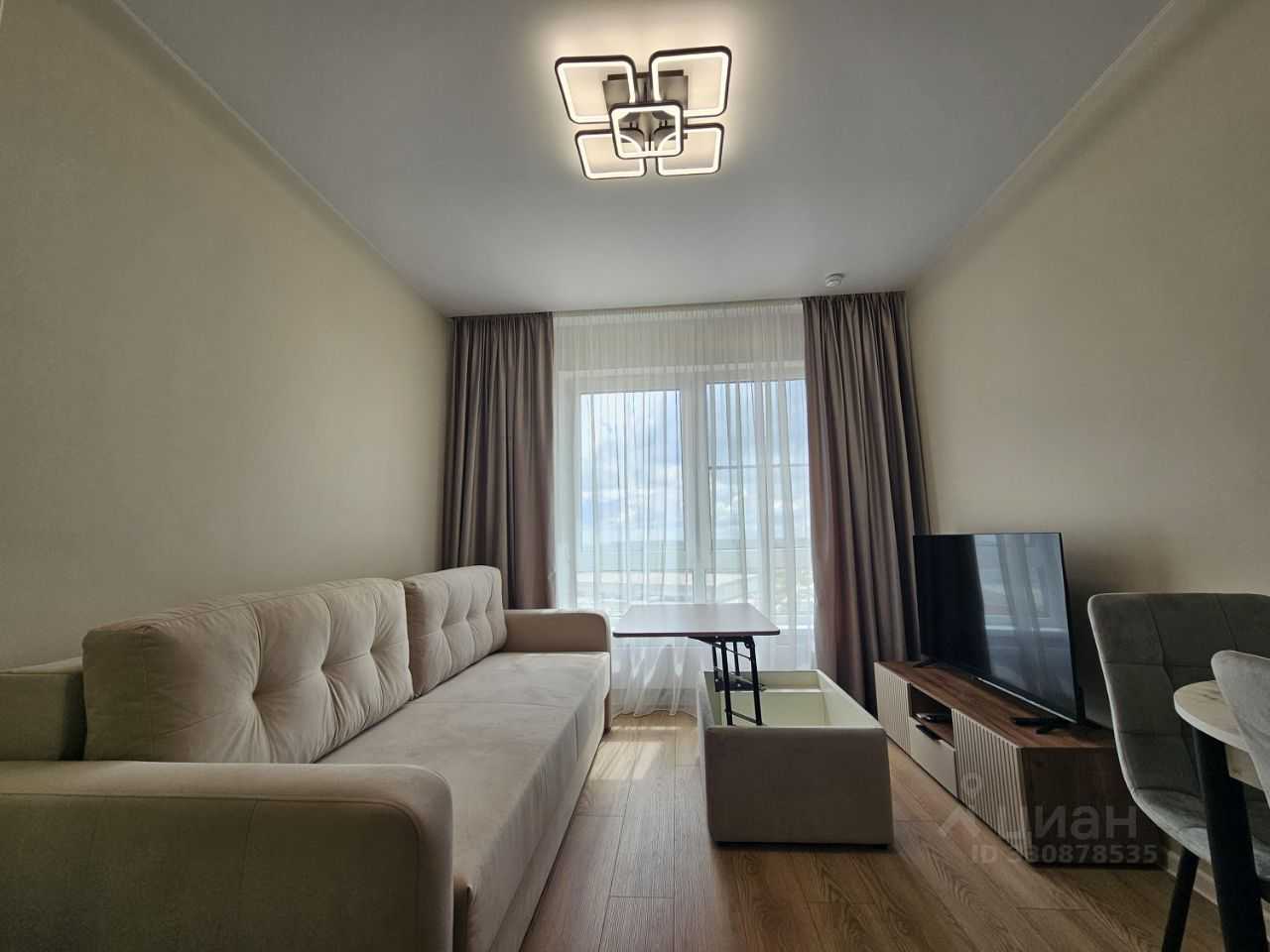 1-комнатная квартира, 43,2 м²