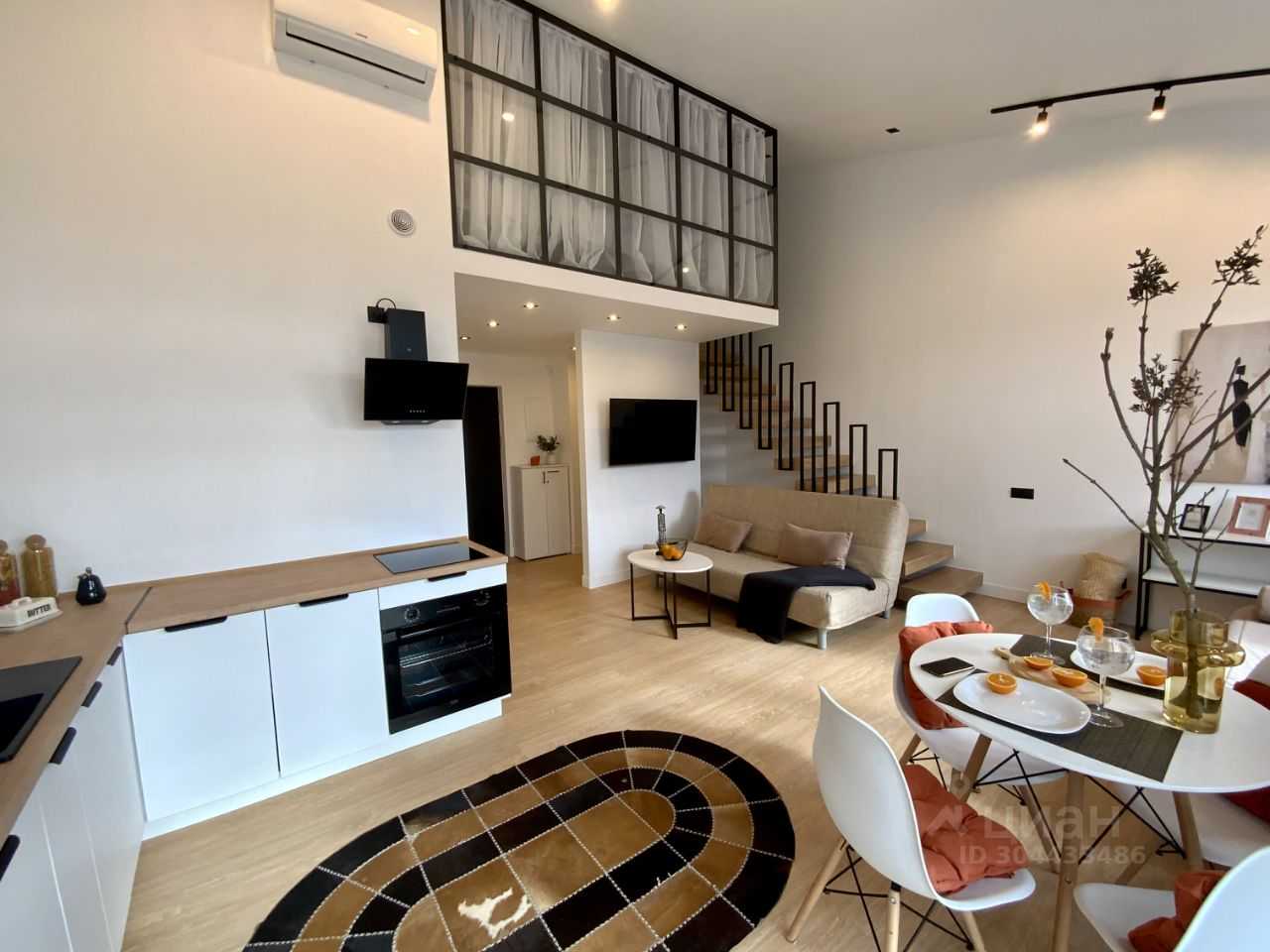 1-комнатная квартира, 65 м²