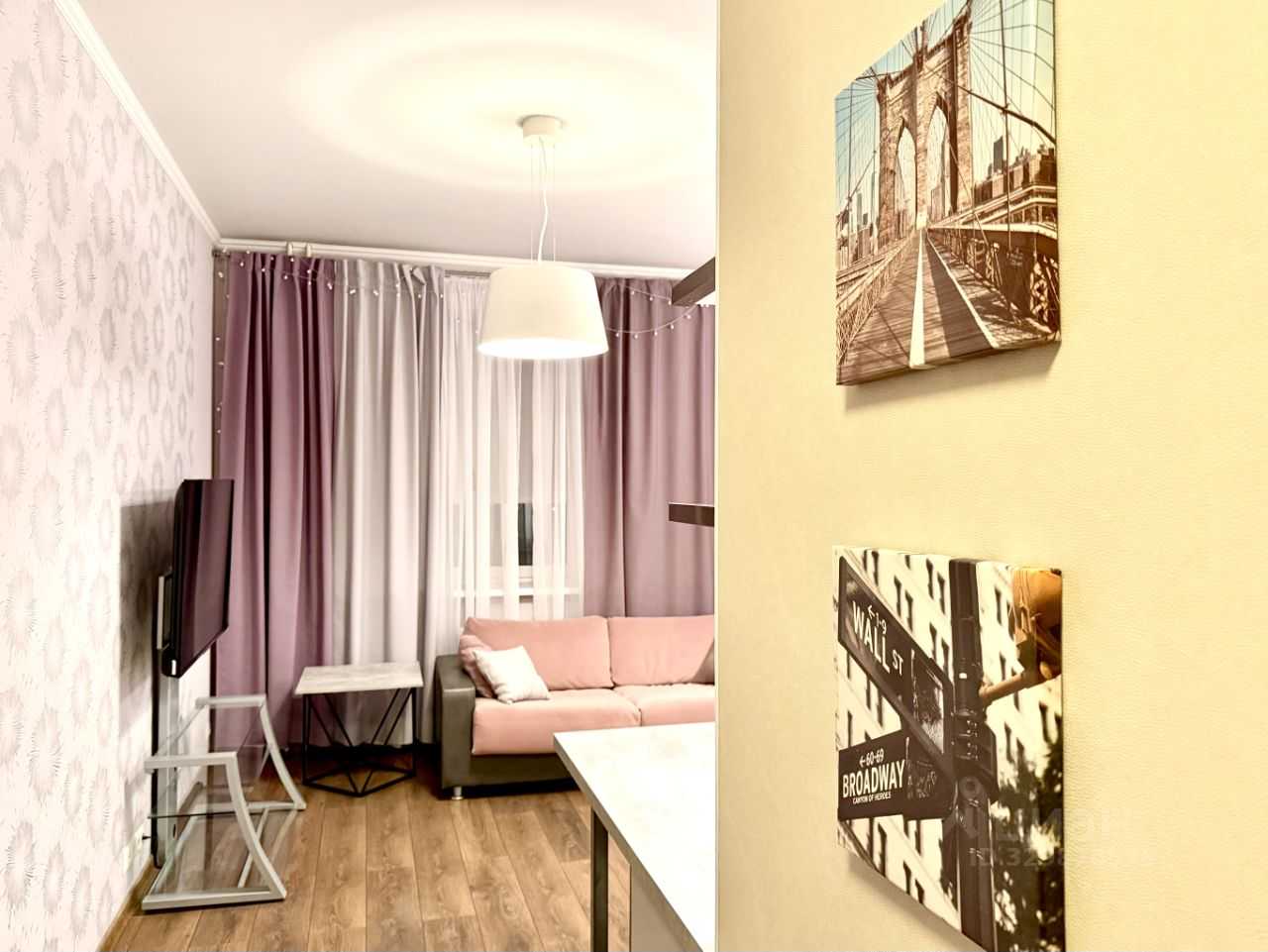 1-комнатная квартира, 57 м²
