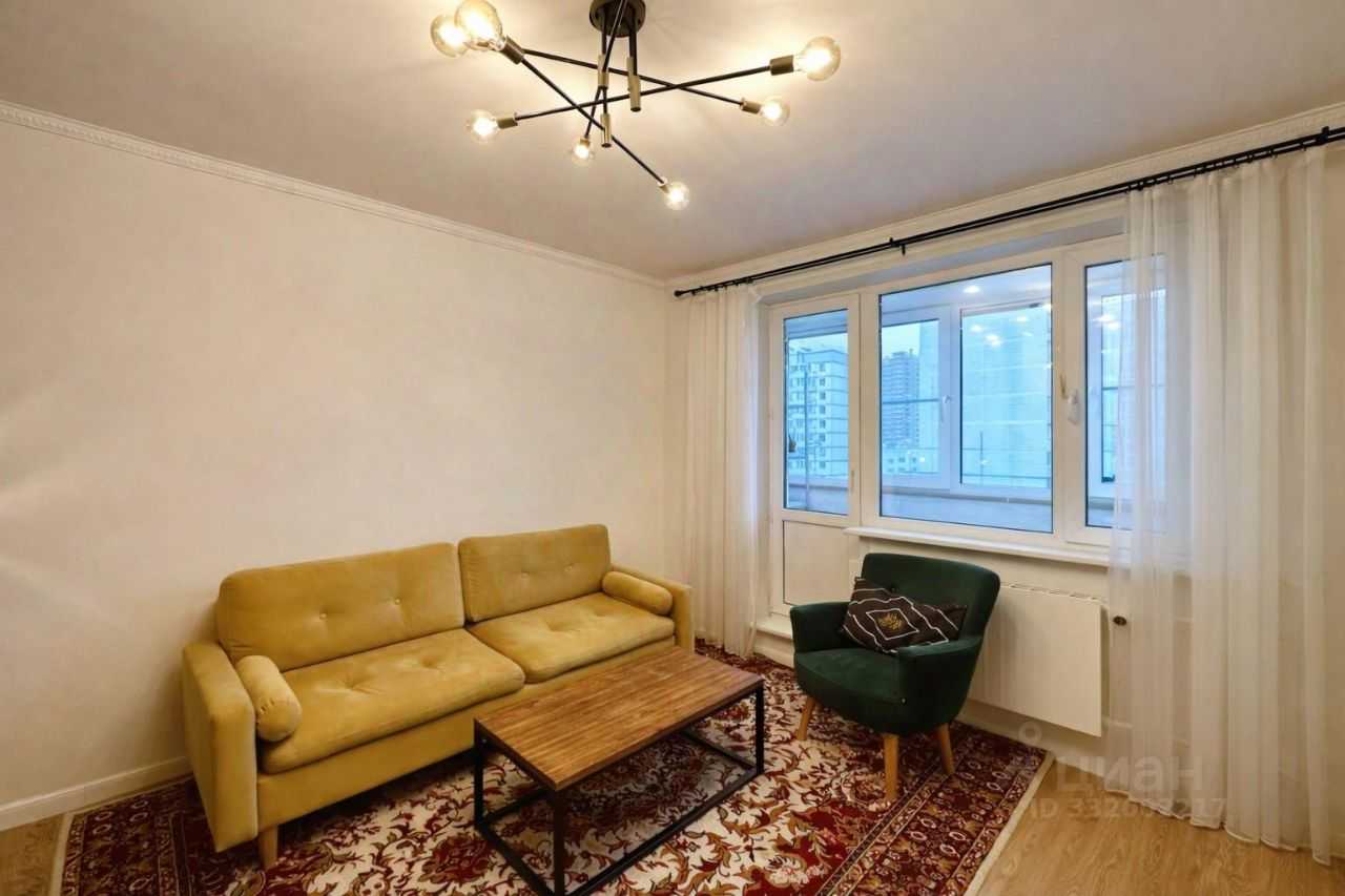 1-комнатная квартира, 39 м² — фотография 2
