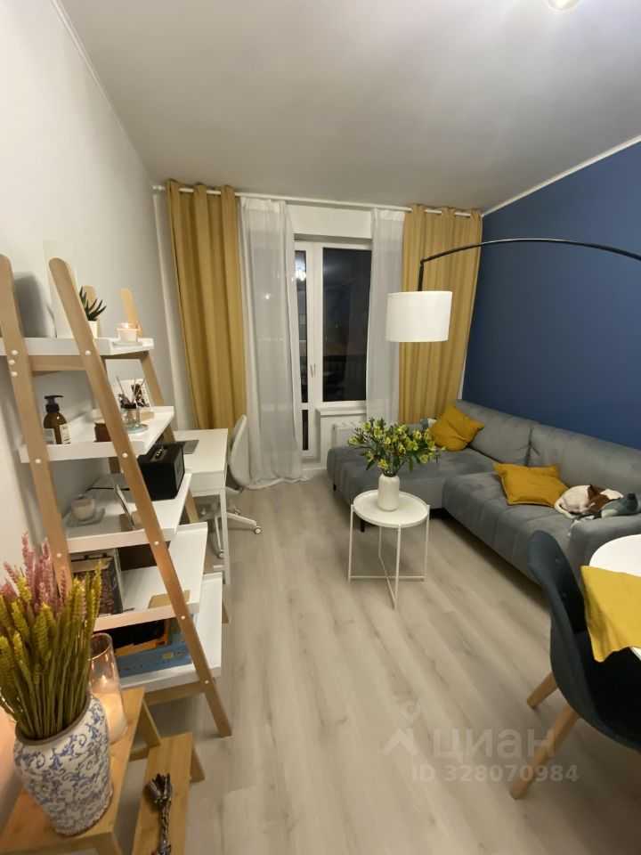1-комнатная квартира, 39 м²