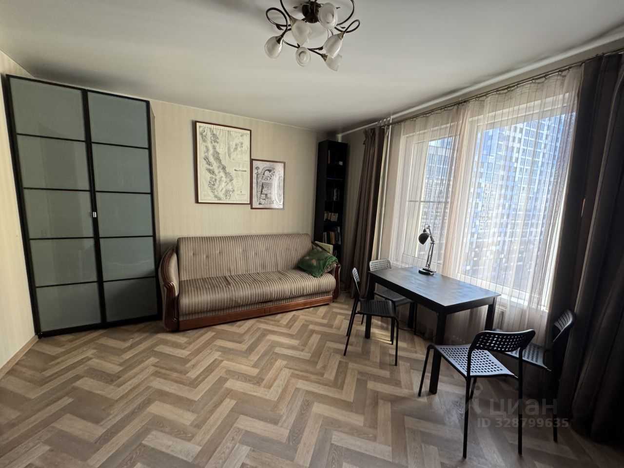 1-комнатная квартира, 44 м²