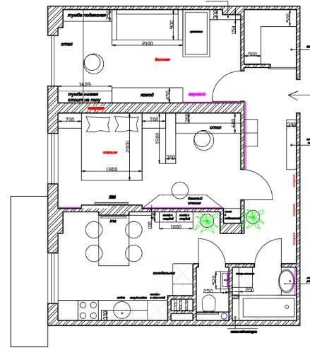 2-комнатная квартира, 63,8 м² — фотография 3