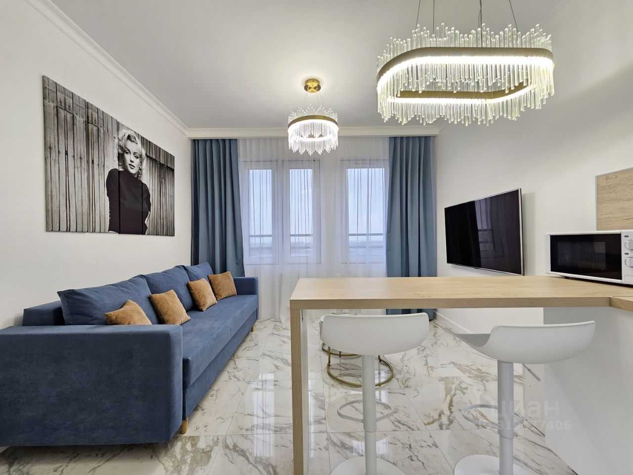 1-комнатная квартира, 45 м² — фотография 3