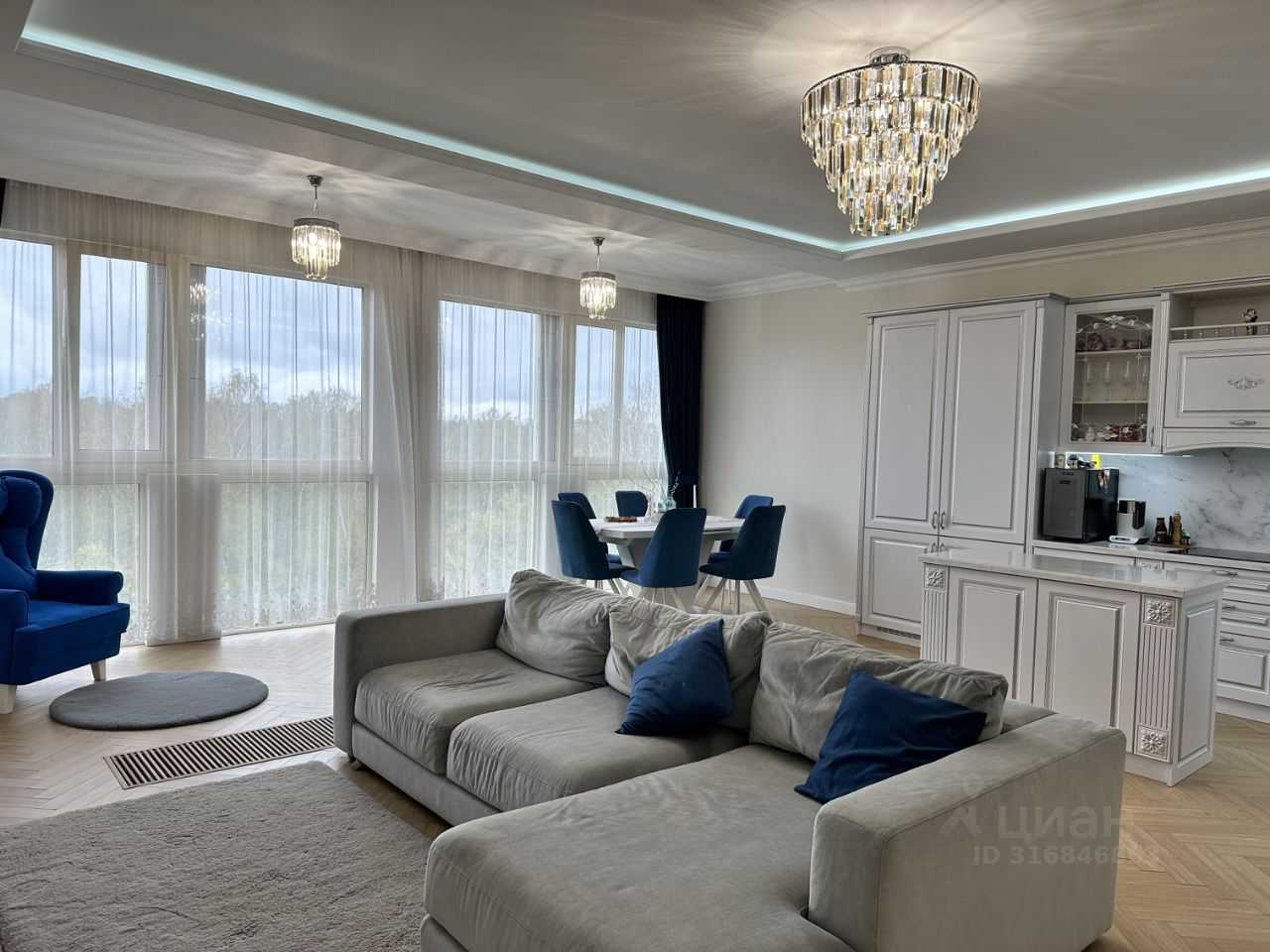 3-комнатная квартира, 130 м²