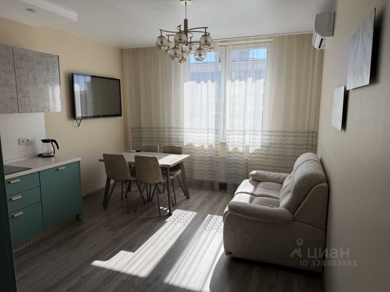 1-комнатная квартира, 44 м²