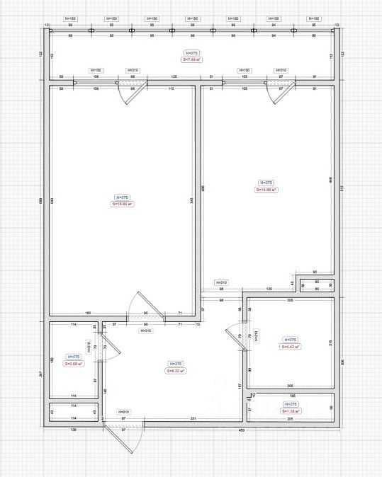1-комнатная квартира, 48,3 м²