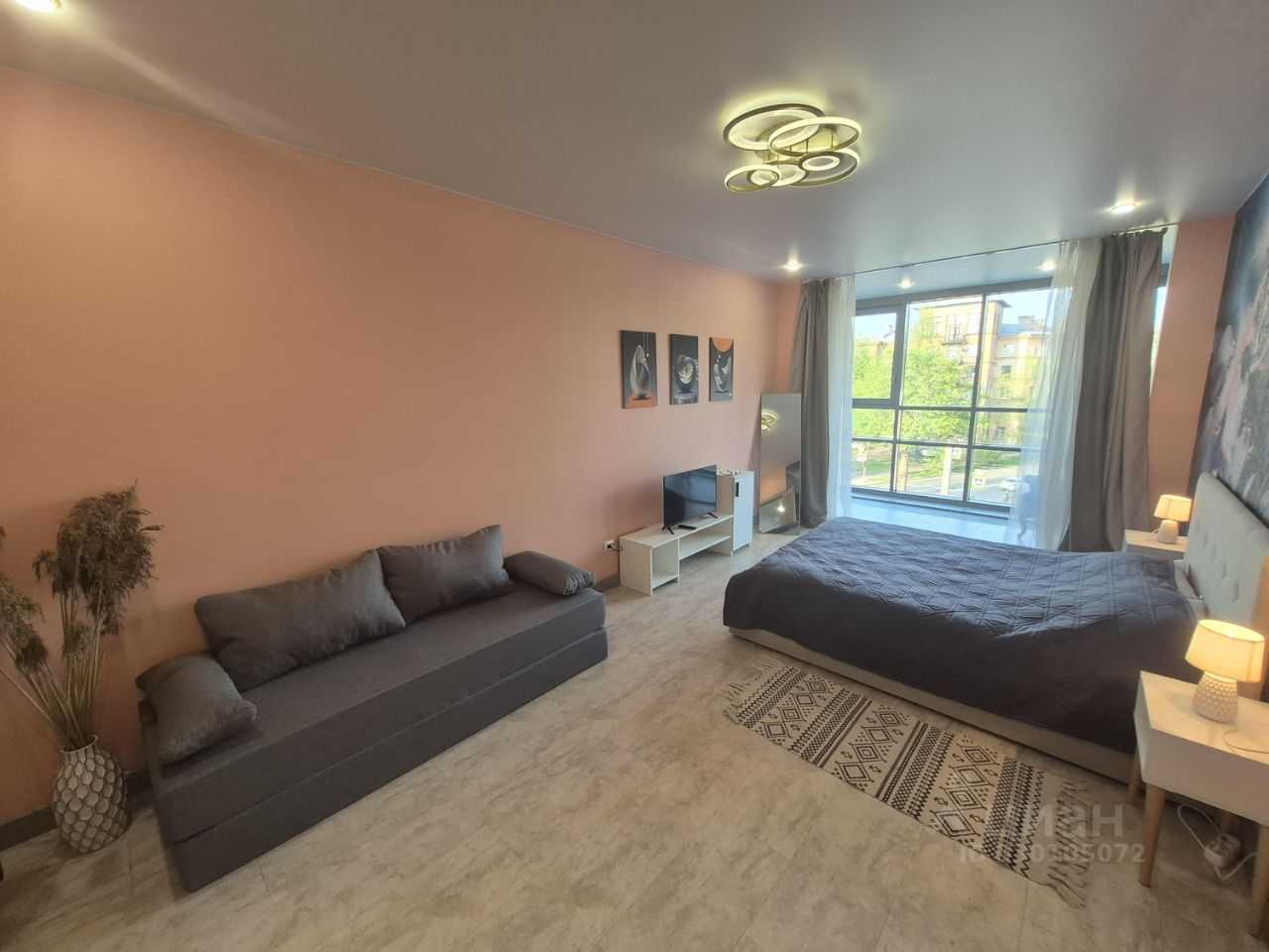 1-комнатная квартира, 57,2 м²