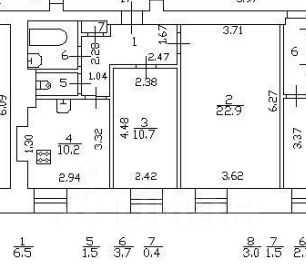 2-комнатная квартира, 55,9 м²