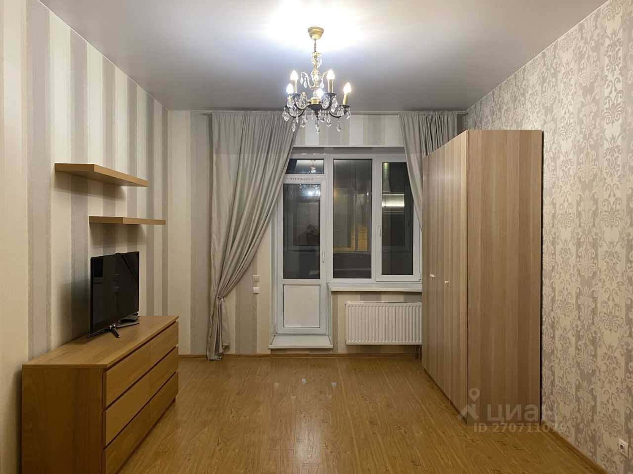 1-комнатная квартира, 58 м²