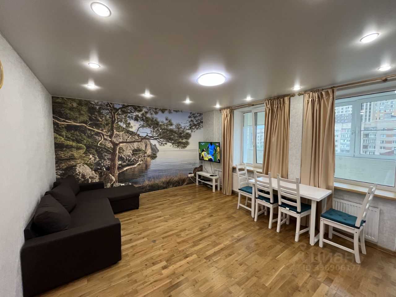 2-комнатная квартира, 61 м²