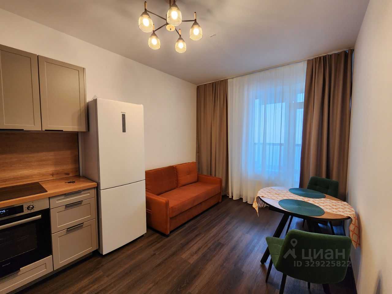 1-комнатная квартира, 37,1 м²